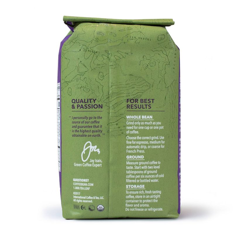 Coffee Bean and Tea Leaf Mexico Organic Ground Dark Roast Coffee - 12oz