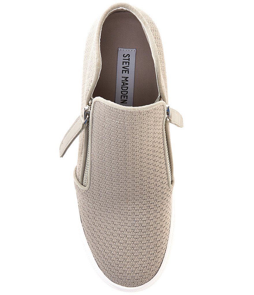 Donald Pliner Pelham Neoprene Mixed Leather Slip-On Wedge Sneakers