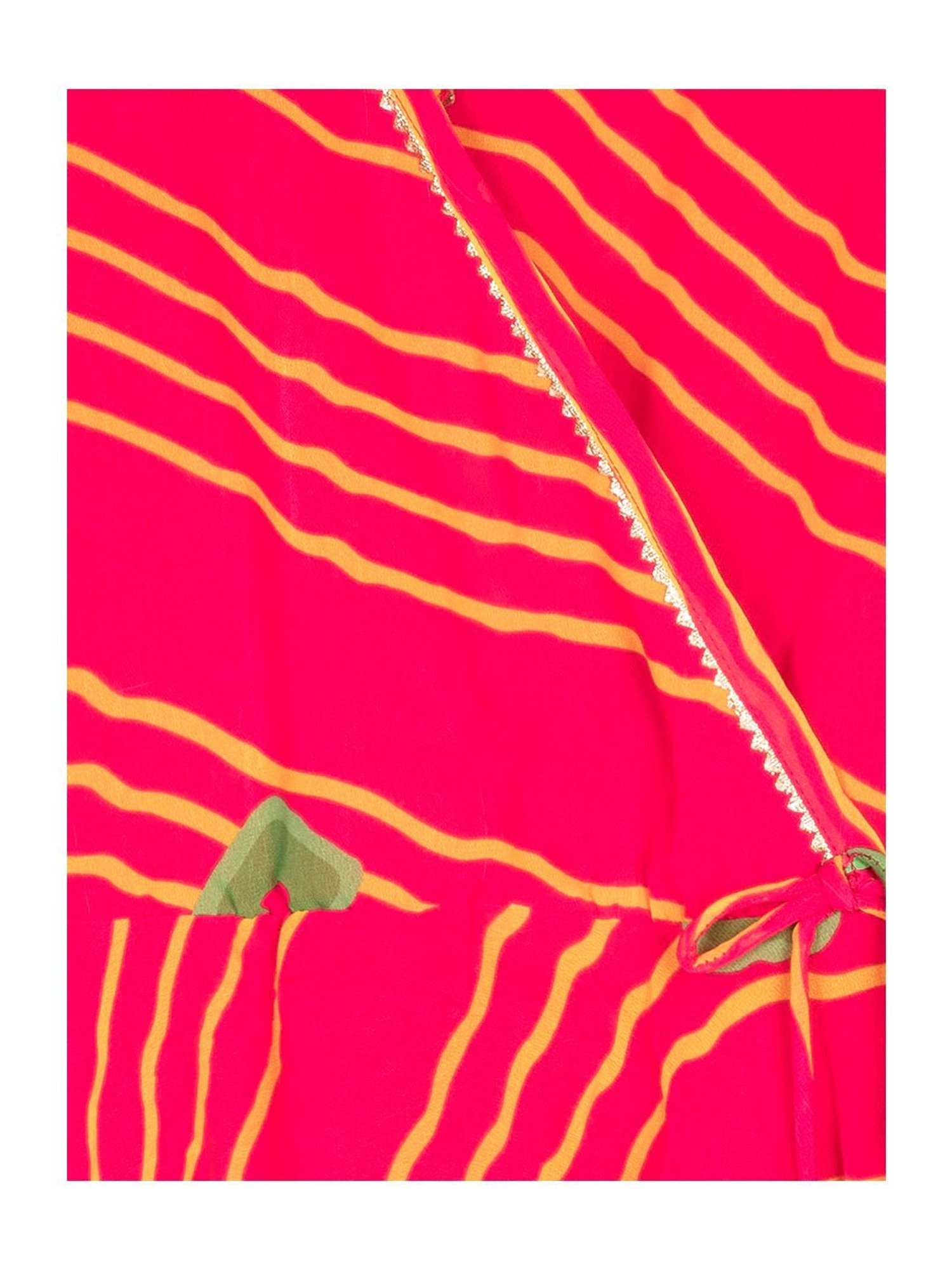 Budding Bees Kids Red Striped Dress