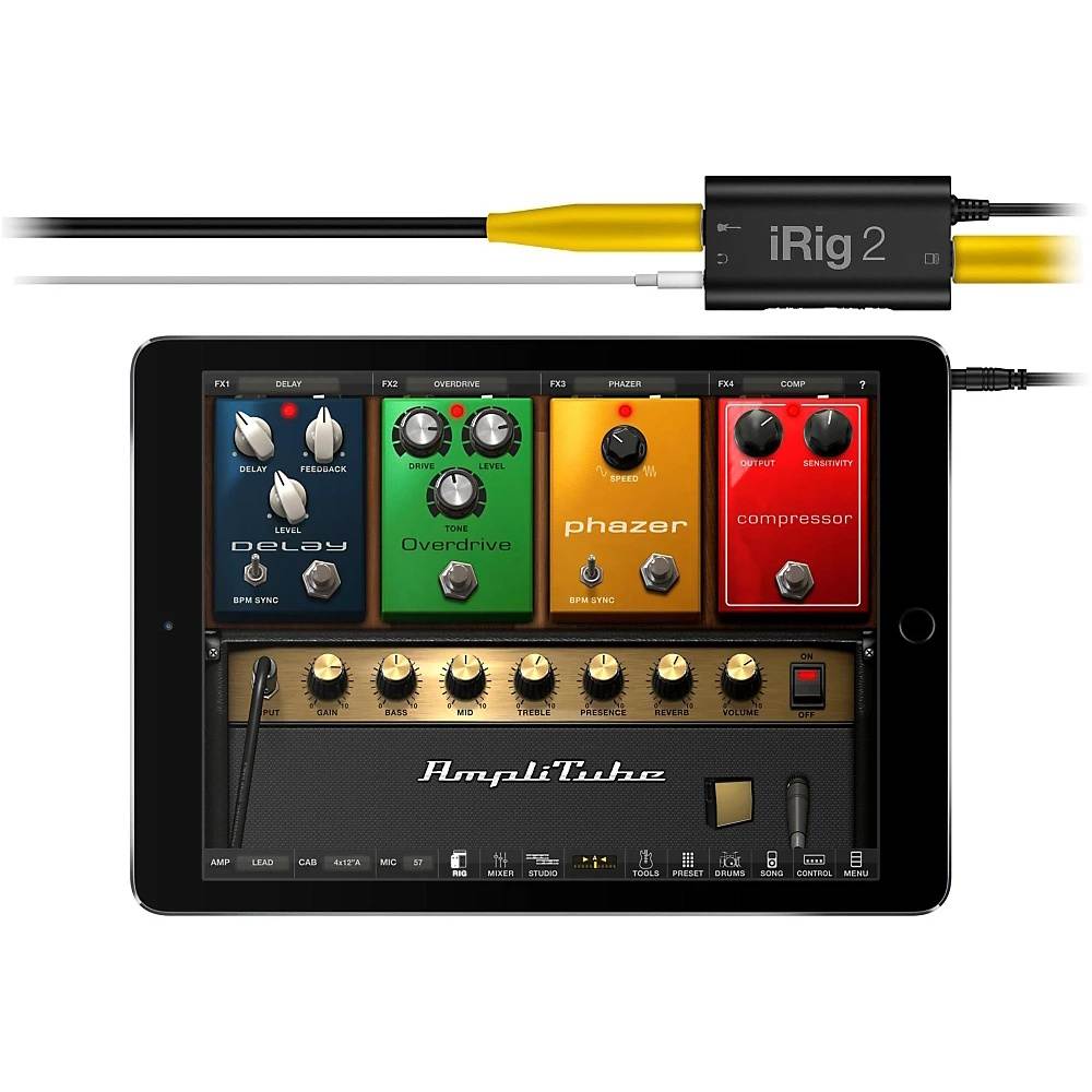 IK Multimedia iRig 2 Guitar Interface for iPhone, iPad, iPod Touch and Android