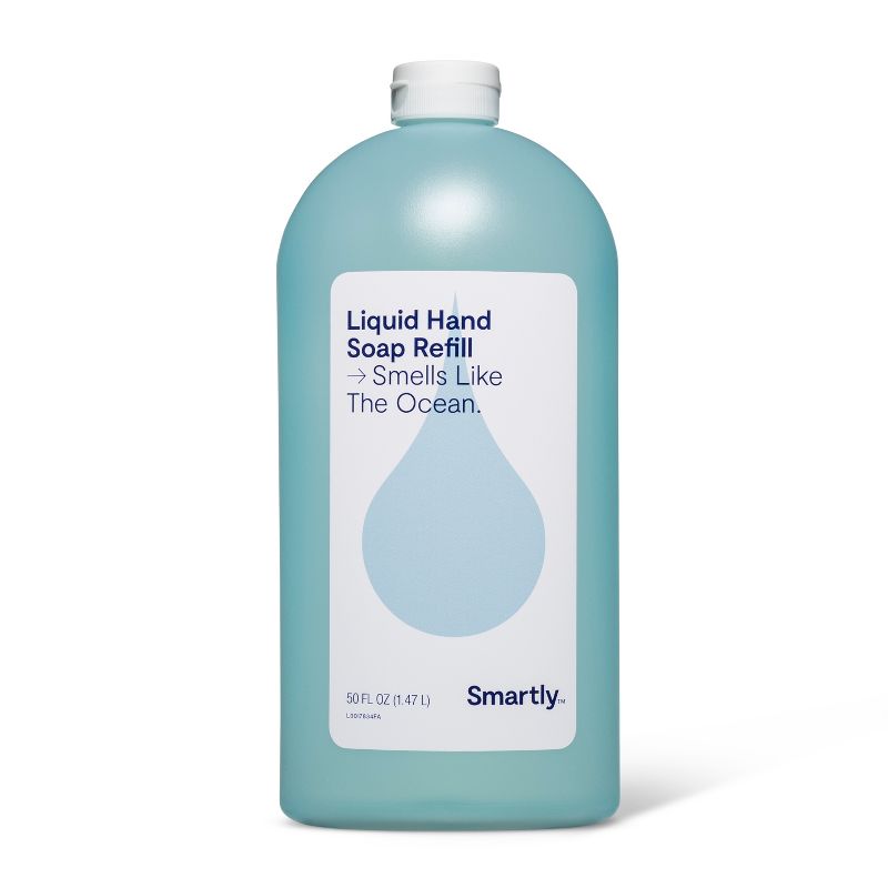 Ocean Scented Liquid Hand Soap Refill - 50 fl oz - Smartly™