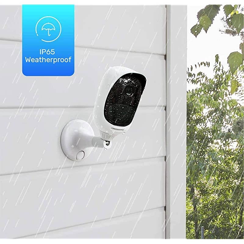 Battery Powered Security Camera System Wireless Solar Rechargeable 1080p HD WiFi Home Surveillance Outdoor 2-Way Talk, Color Night Vision, Motion Alerts | Argus 2 (Pack of 2)