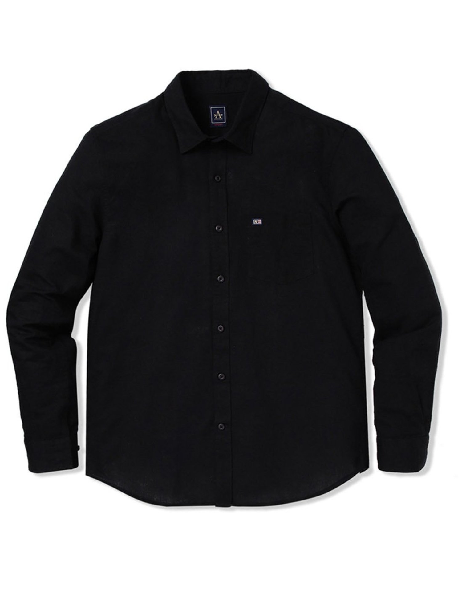 Arrow Black Cotton Slim Fit Shirt