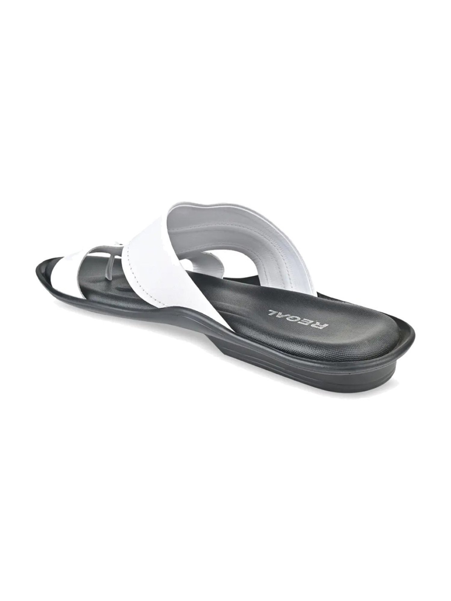 Regal Men's White Toe Ring Sandals