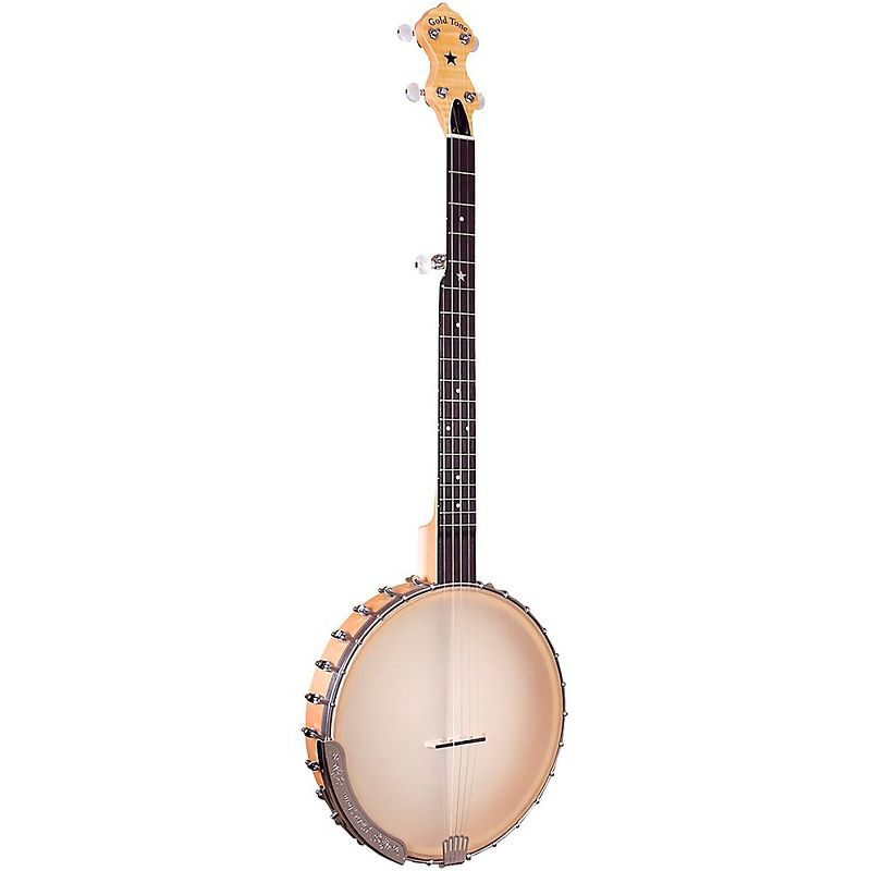 Gold Tone Bob Carlin Signature Series Left-Handed 12" Clawhammer Banjo For Left Hand Players Gloss Natural