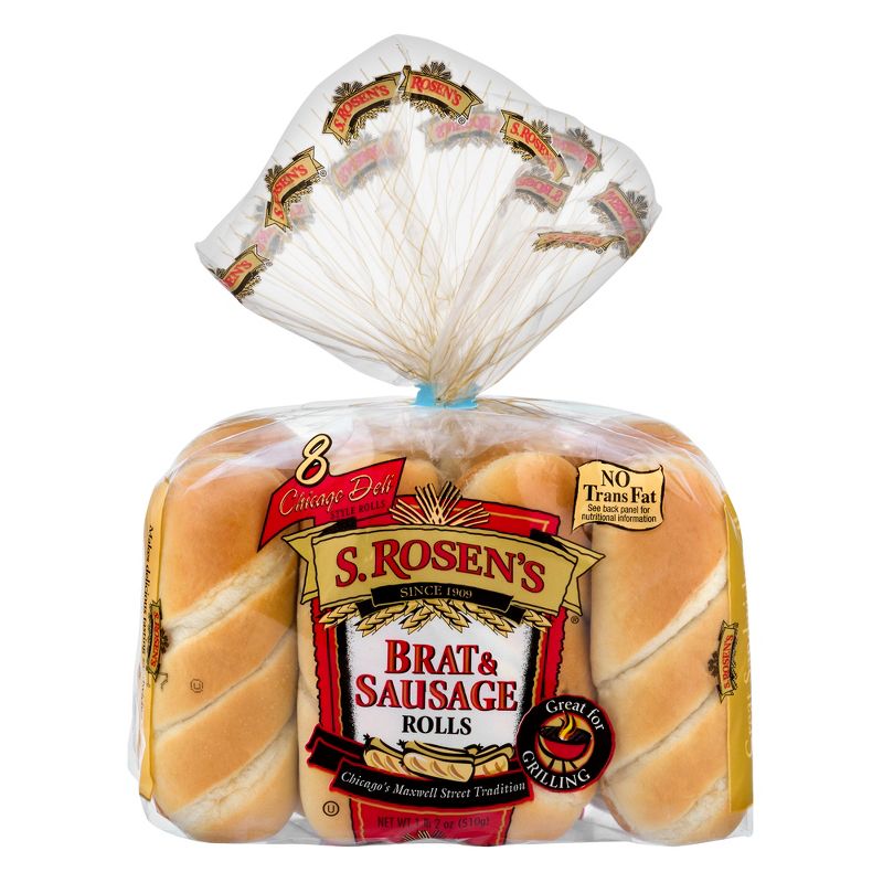 S. Rosen's Brat and Sausage Rolls - 2oz/8ct