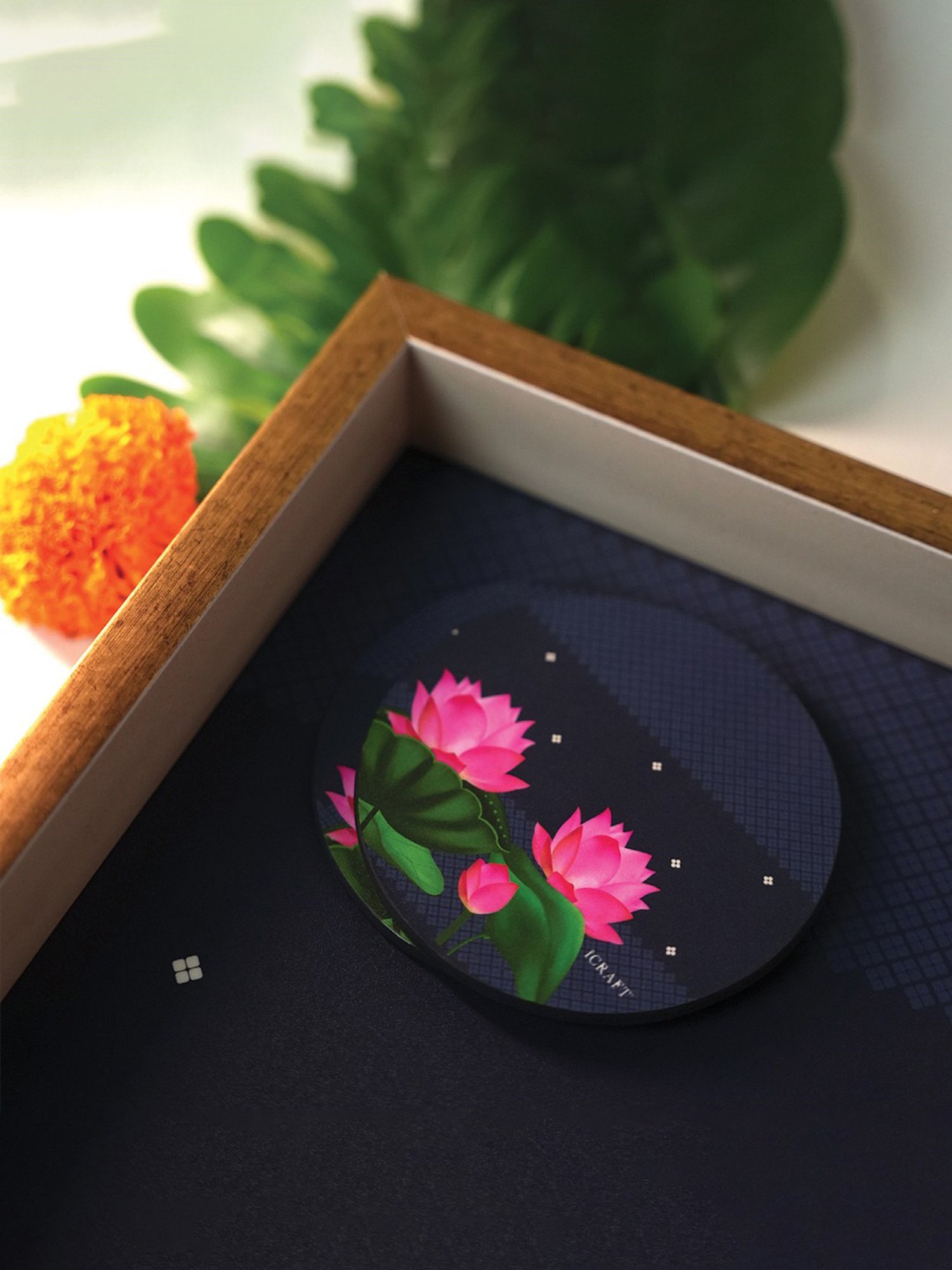 ICraft Multicolour MDF Board Neel Coasters Set Of 6