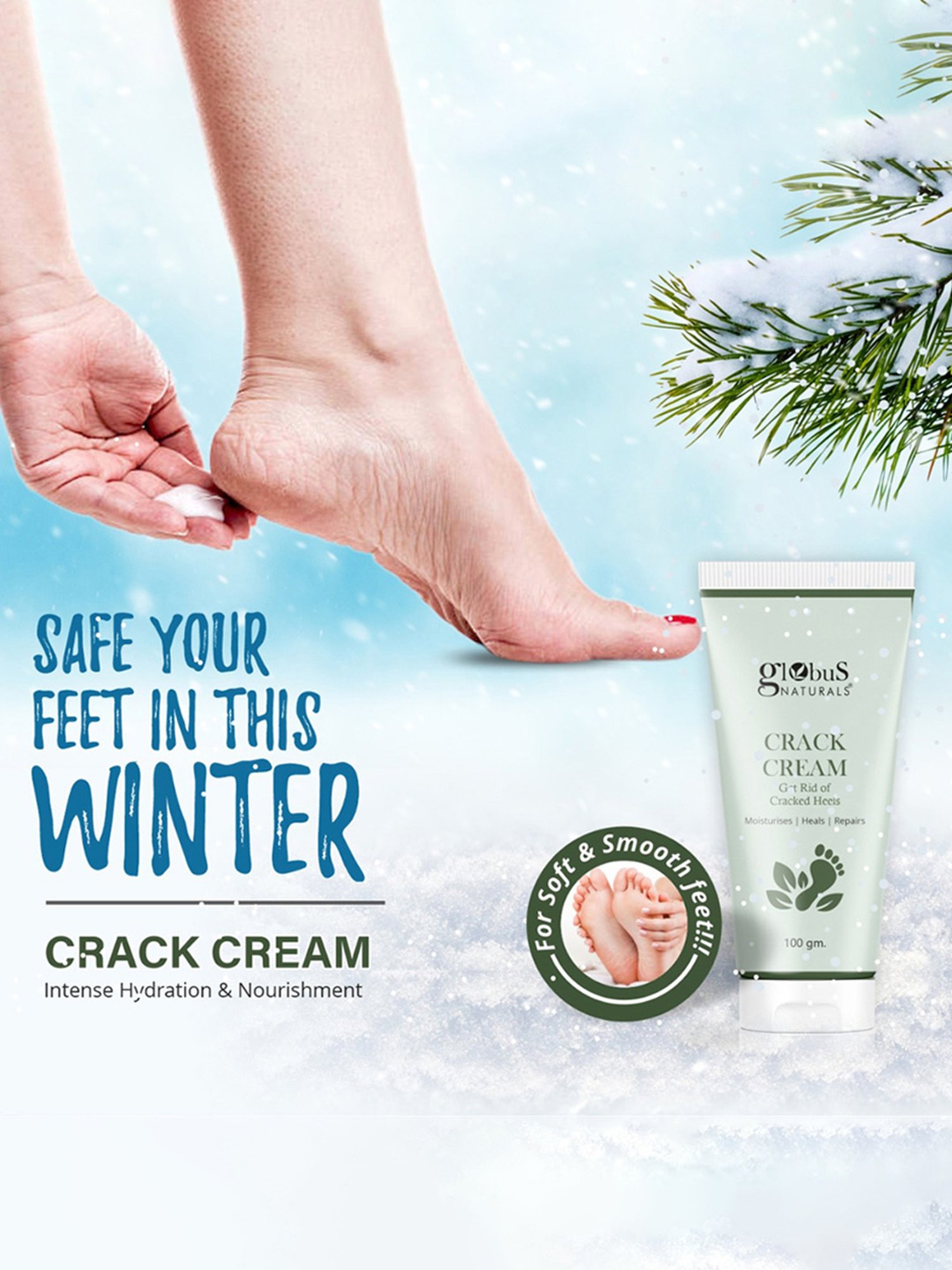 Globus Naturals Crack Cream - 100 gm