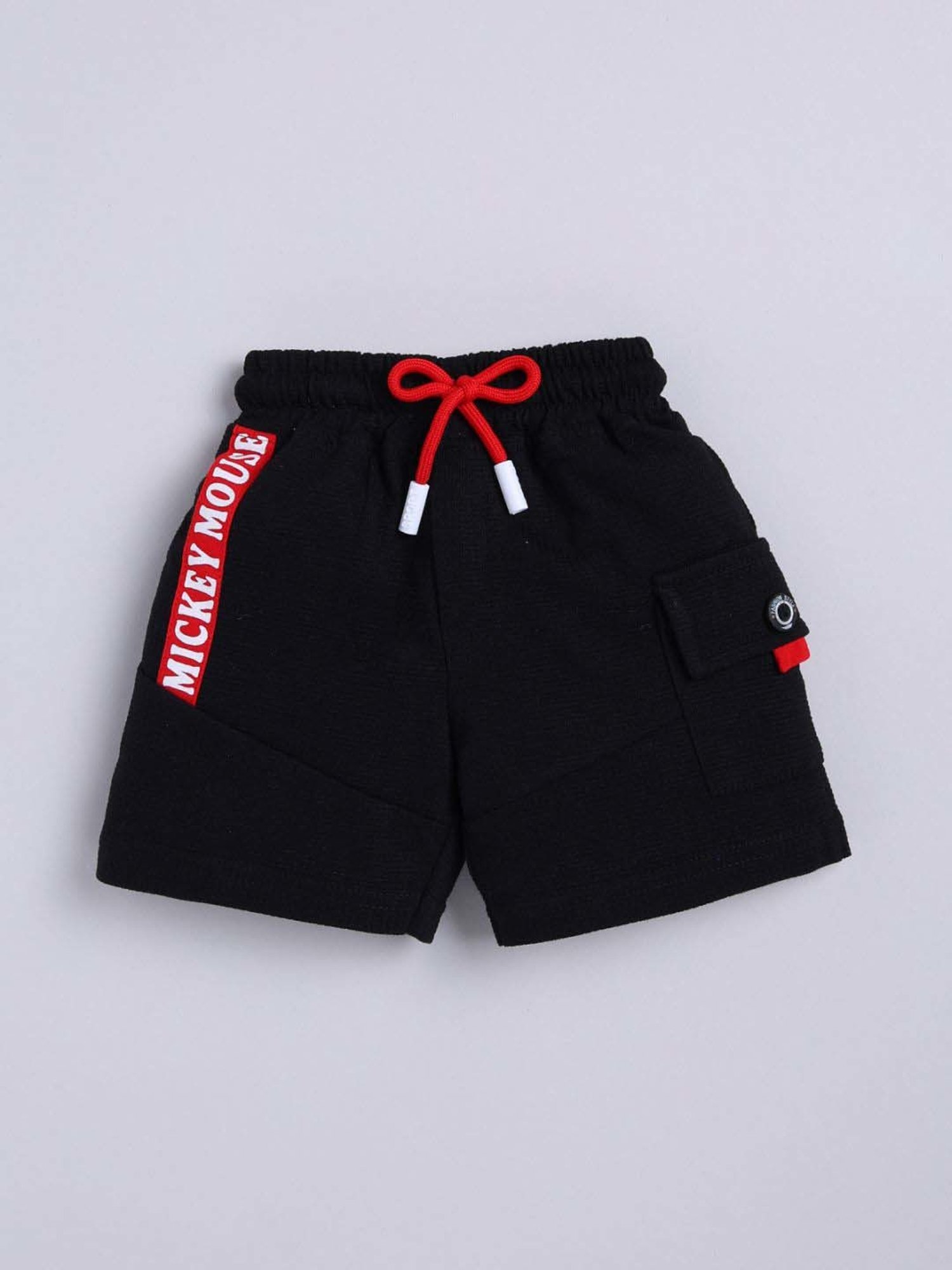 UNO KIDS Boys Red & Black Cotton Printed Top & Short sets