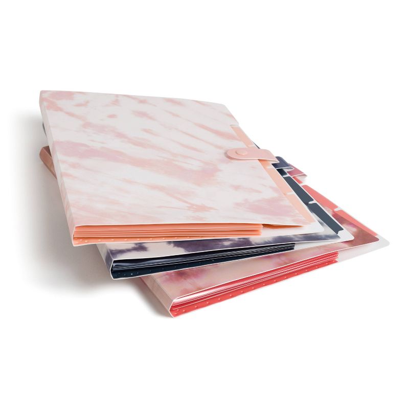 U Brands 3ct 5 Pocket Open Top Expandable Folder - Assorted Soft Dye