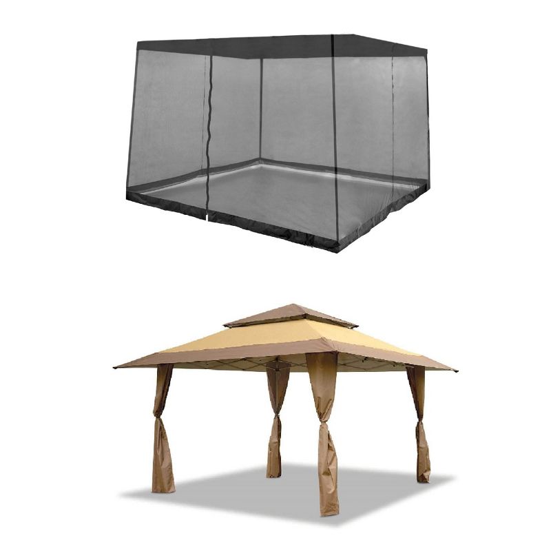 Z-Shade Bug Screen Instant Outdoor Gazebo & Z-Shade 13 x 13Ft Instant Gazebo