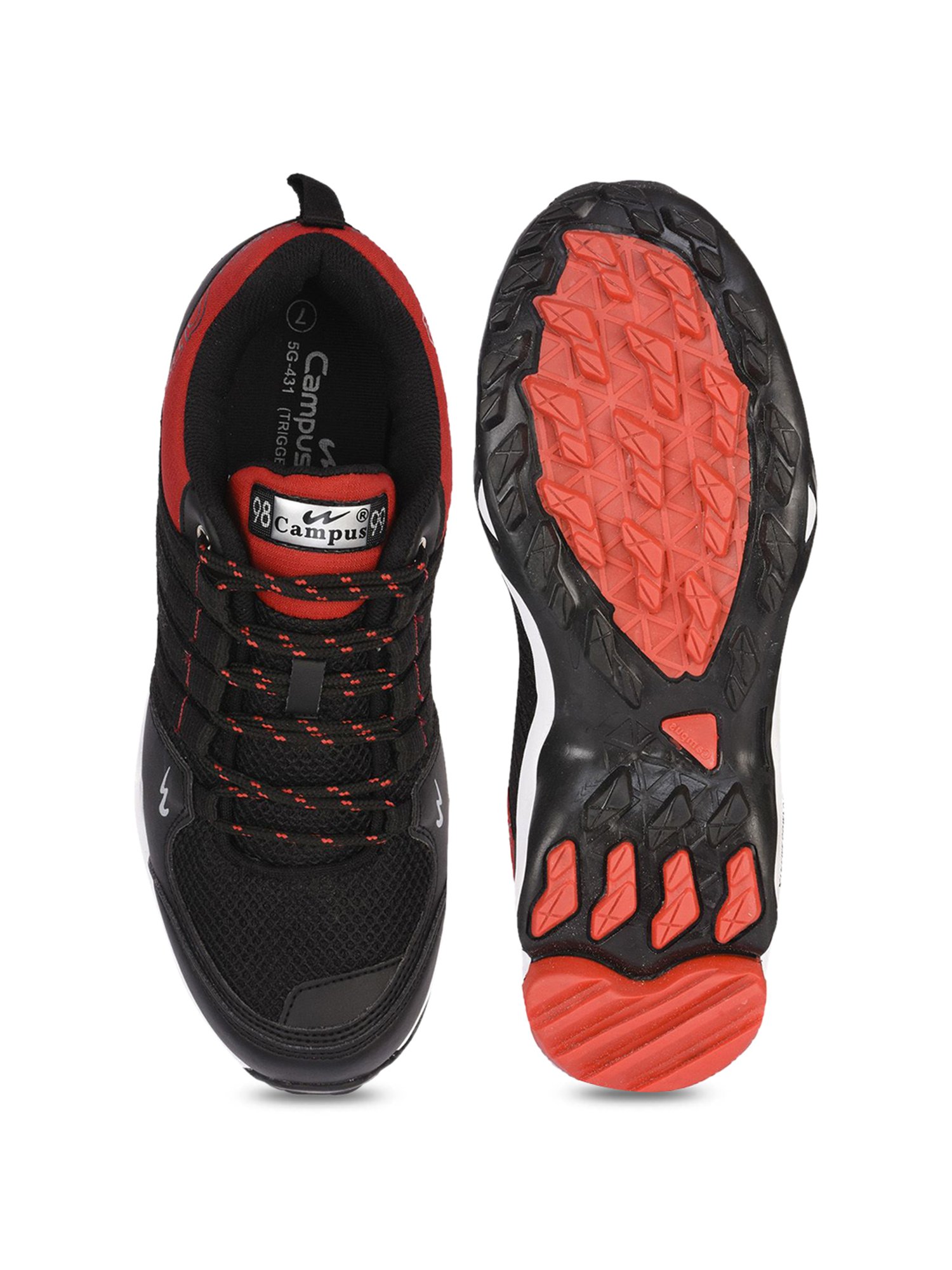 Campus Men's Triggeer Black Running Shoes