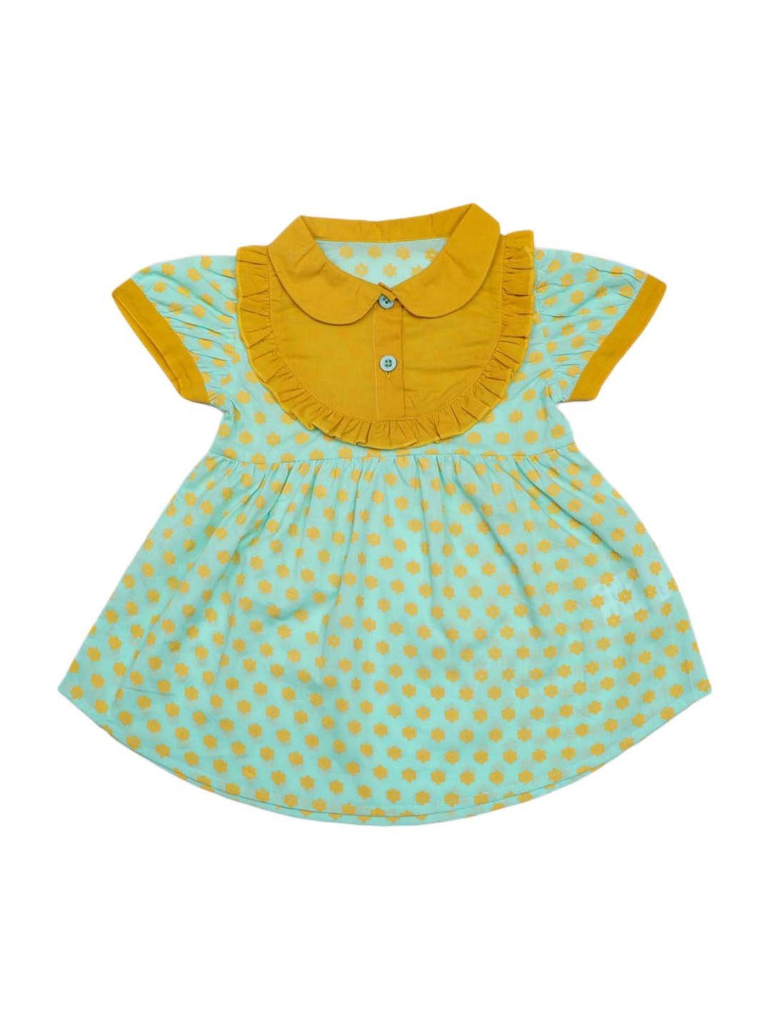 Nino Bambino Kids Multicolor Cotton Printed Dress