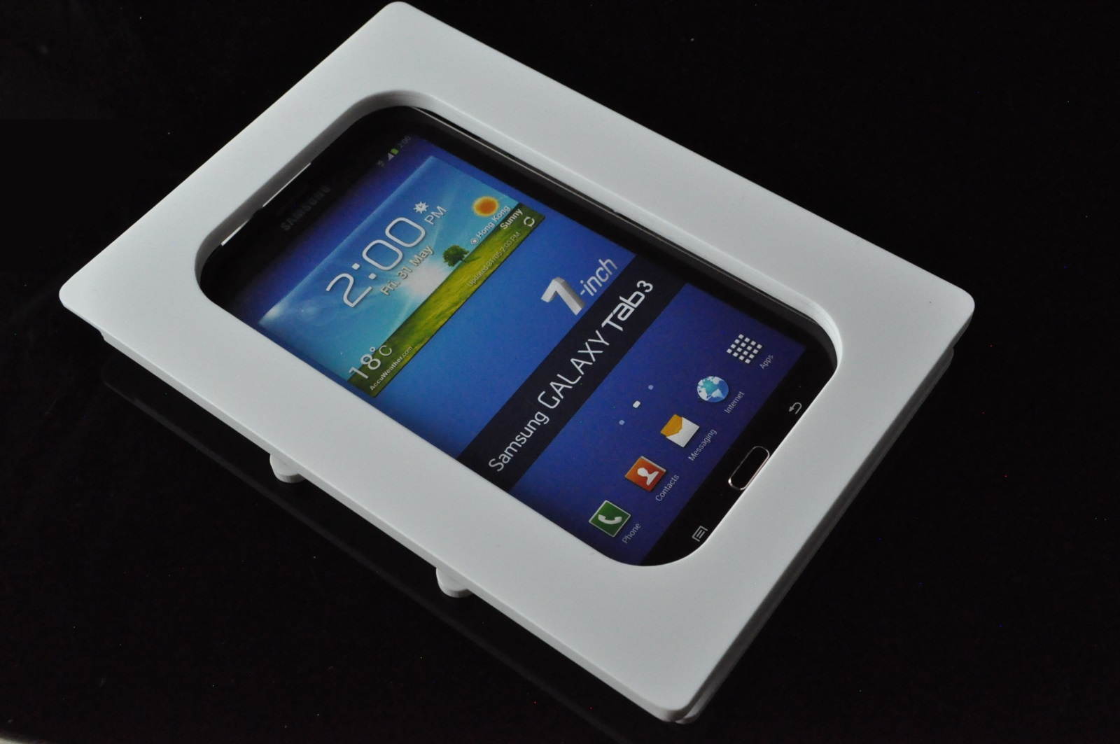 Samsung Galaxy Tab 3 7.0 & Tab 4 7.0 VESA Mount Acrylic Security Enclosure for POS, Kiosk, Store Display