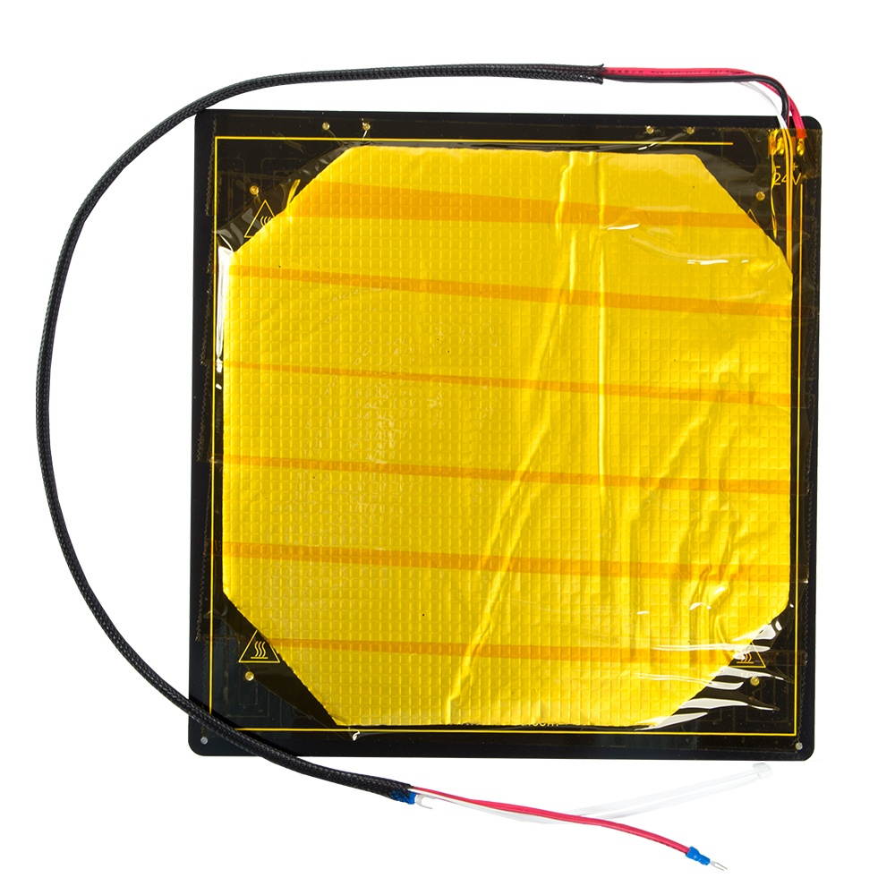 Original Creality 3D Printer Heated Bed Hotbed Heating Platform Aluminum Plate with Hotbed Wire Insulation Cotton Compatible with CR-10S Pro/CR-X 3D Printer