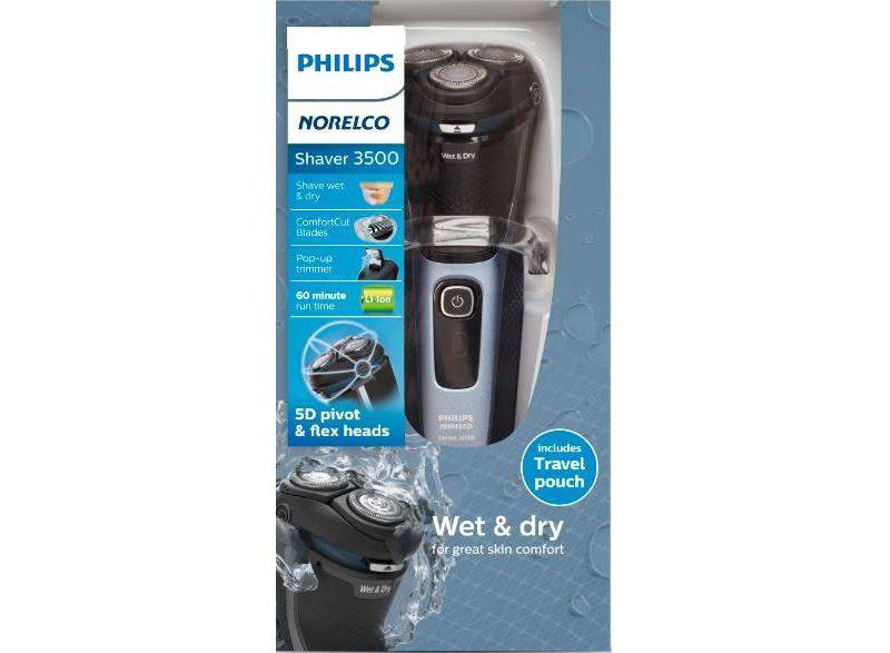 Philips Norelco Wet & Dry Men's Rechargeable Electric Shaver 3500 - S3212/82