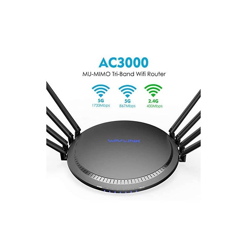 WiFi Router AC3000 Wireless TriBand Gigabit RouterHigh Speed WiFi Range Extender4K Streaming and Gaming with USB 30 Ports Wireless Internet RouterParental ControlampQoS
