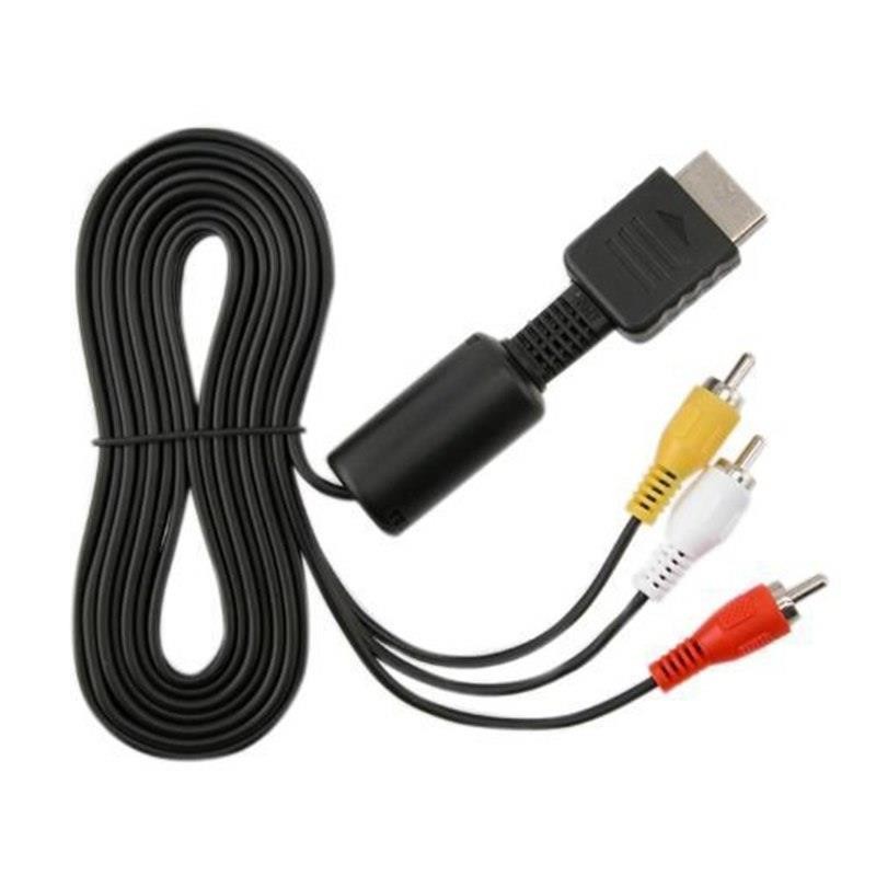 High Quality Audio Video AV Cable Cord Wire to 3 RCA TV Lead for Sony for Playstation PS1 PS2 for PS3 Console Cable