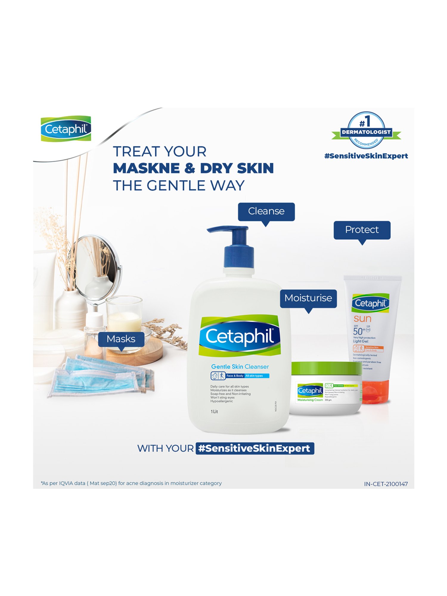 Cetaphil Gentle Skin Cleanser - 1000 ml