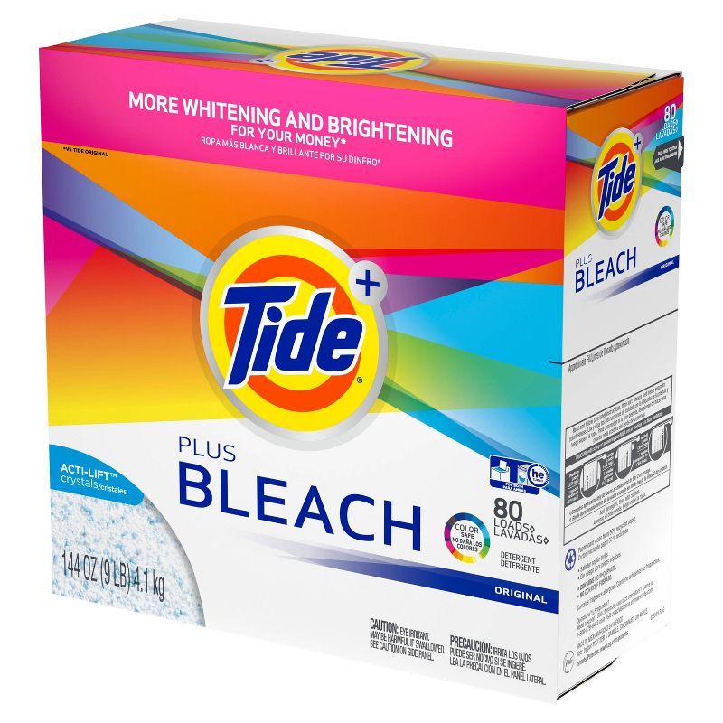 Tide Original Plus Bleach Powder Laundry Detergent - 144oz