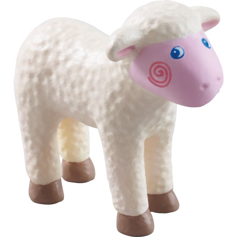 HABA Little Friends Lamb - 2.25" Farm Animal Toy Figure