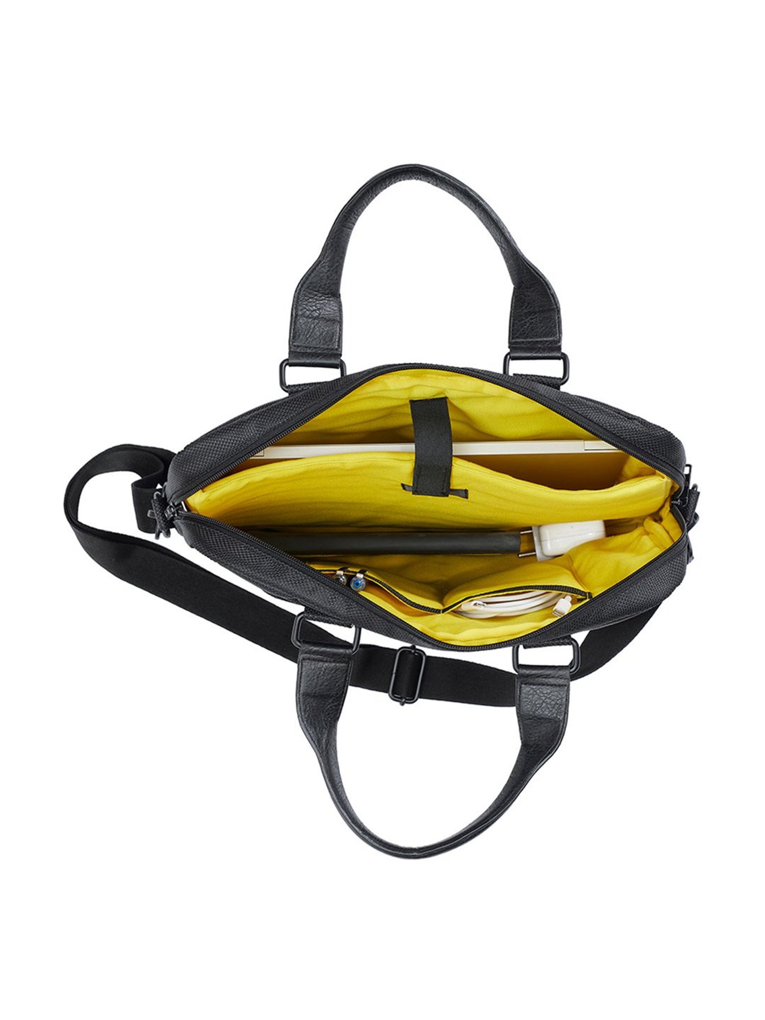 Mona B Black Rearden Large Messenger Bag