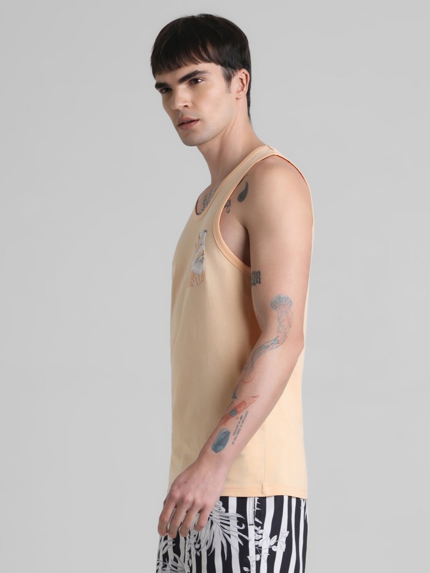 Jack & Jones Apricot Ice Cotton Slim Fit Tank Tee