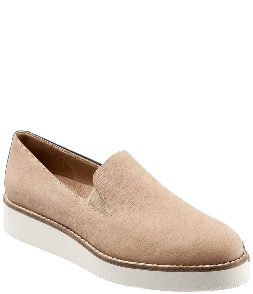 SoftWalk Whistle Embossed Soft Leather Slip-On Sneakers