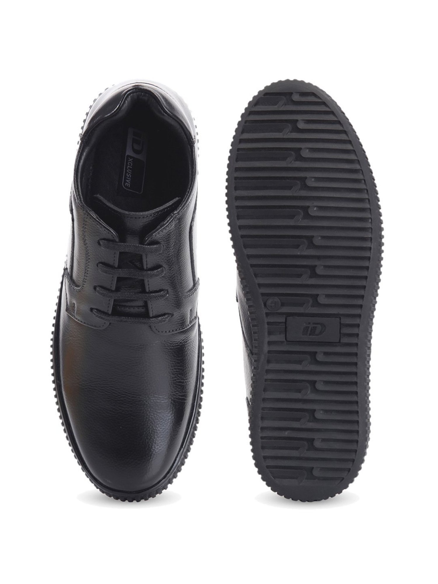 ID Men's Black Derby Shoes