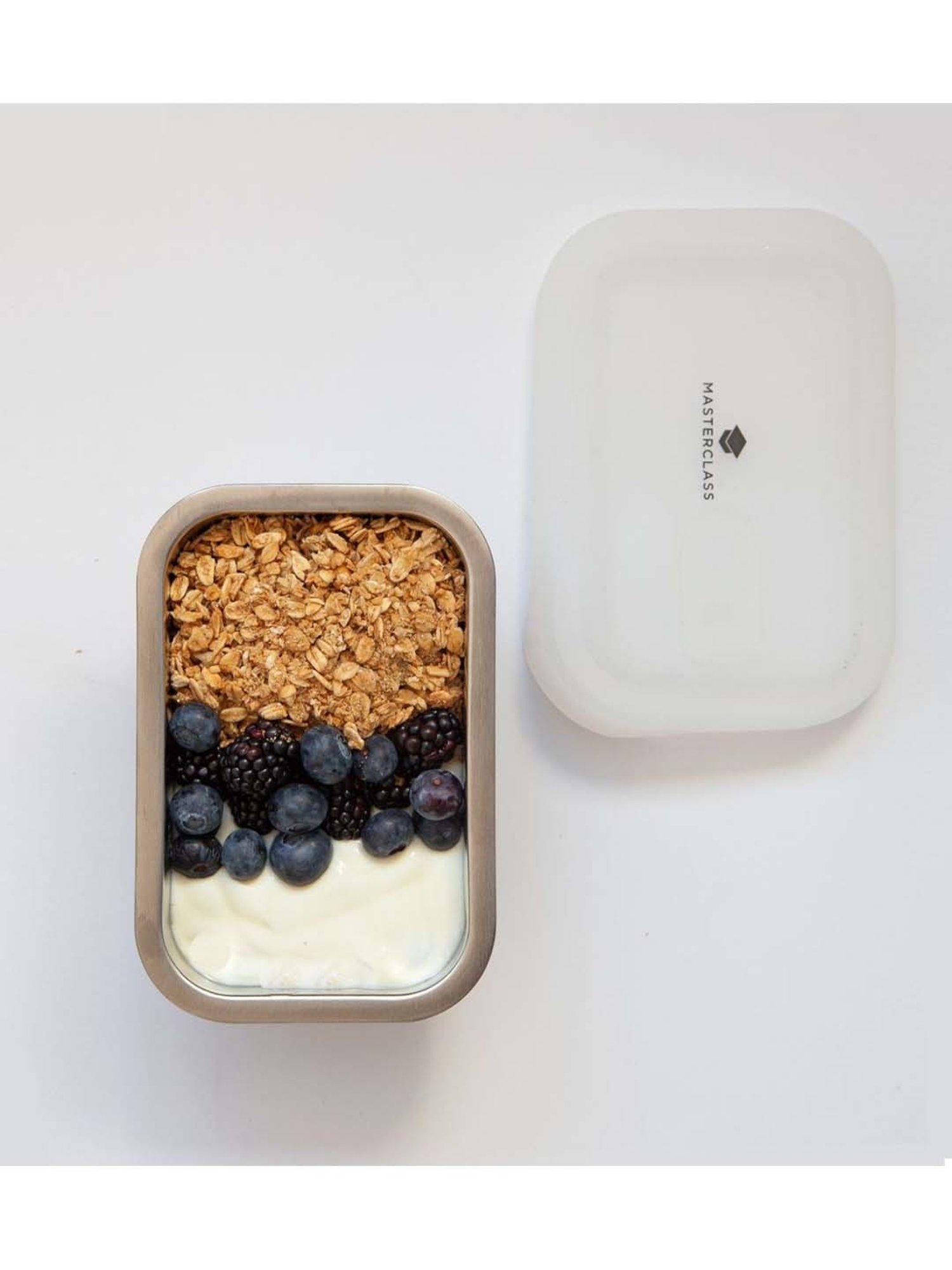 MasterClass Grey Stainless Steel Snack Dish (0.5 L)