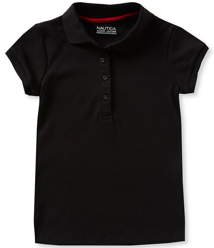 Nautica Big Girls 7-16 Short Sleeve Polo Shirt