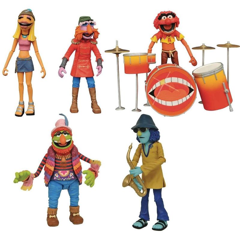 Diamond Select The Muppets Exlcusive Electric Mayhem 5-Piece Action Figure Box Set