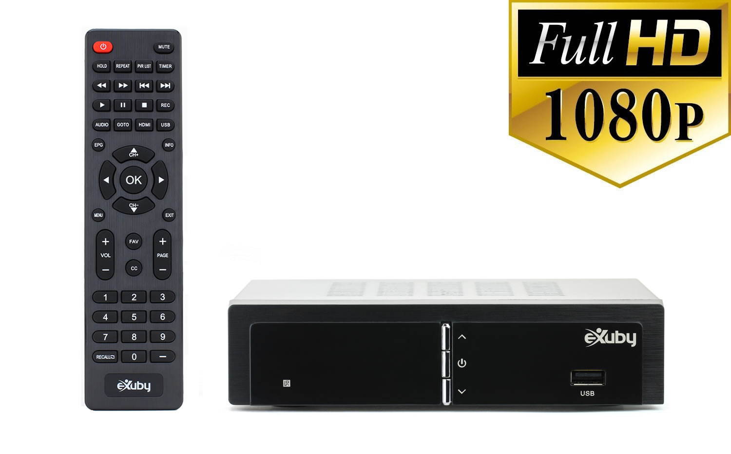 Digital Converter Box for TV w/ RCA Cable for Recording and Viewing Full HD Digital Channels FREE (Instant or Scheduled Recording, 1080P HDTV, HDMI Output, 7 Day Program Guide)