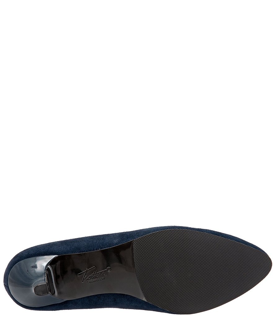 Trotters Kiera Suede Kitten Heel Pumps