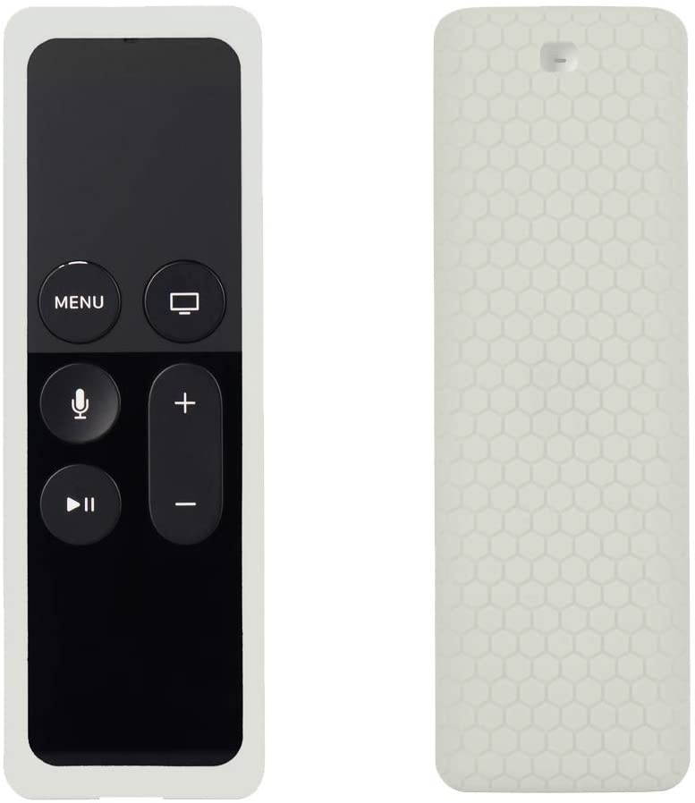 Remote Case Cover for Apple TV 4K 4th 5th Gen Remote, Protective Silicone case for New Apple TV 4K 4th 5th Siri Remote Controller, Full Access, Anti-Slip, Shock Proof (Green Glow)