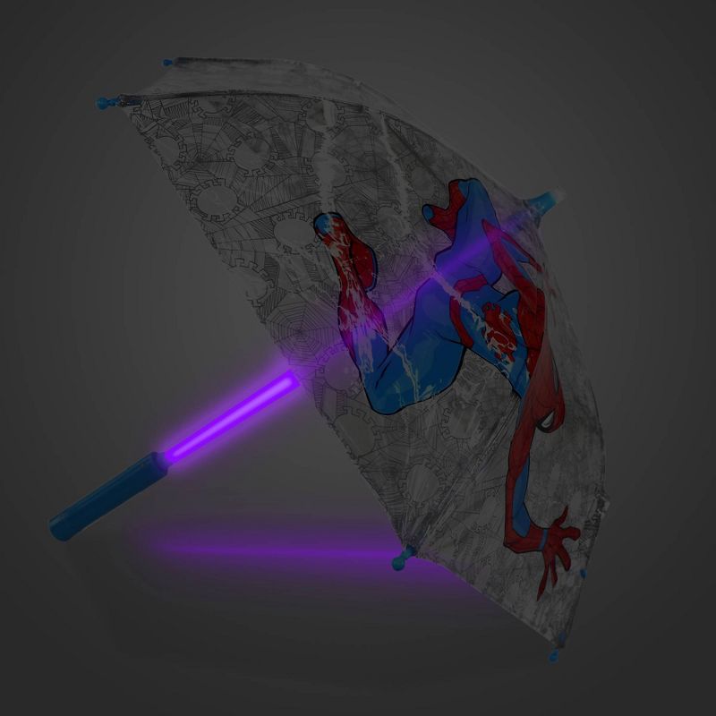 Boys' Marvel Spider-Man Stick Umbrella - White - Disney Store