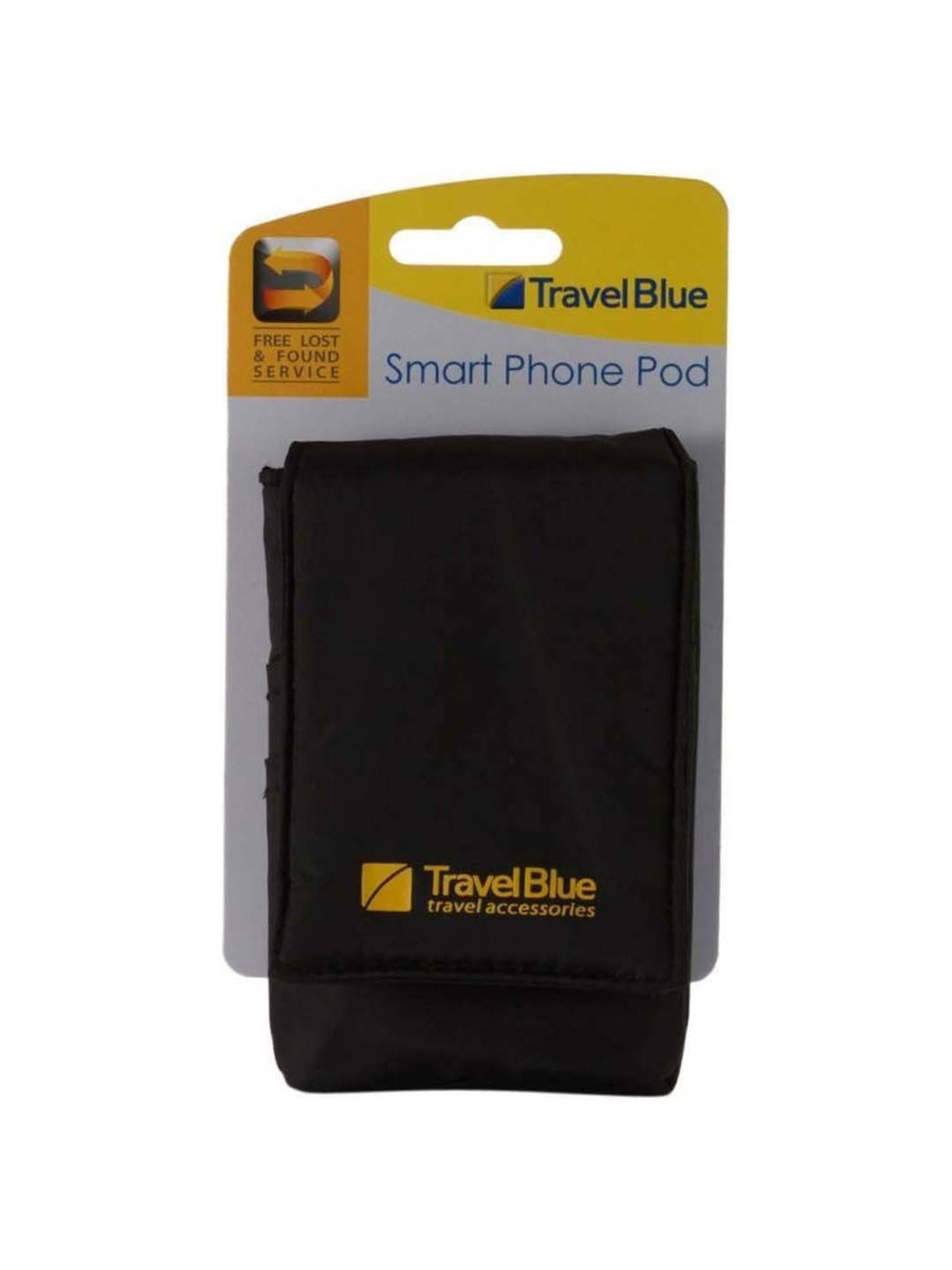 Travel Blue Black Solid Phone Pouch