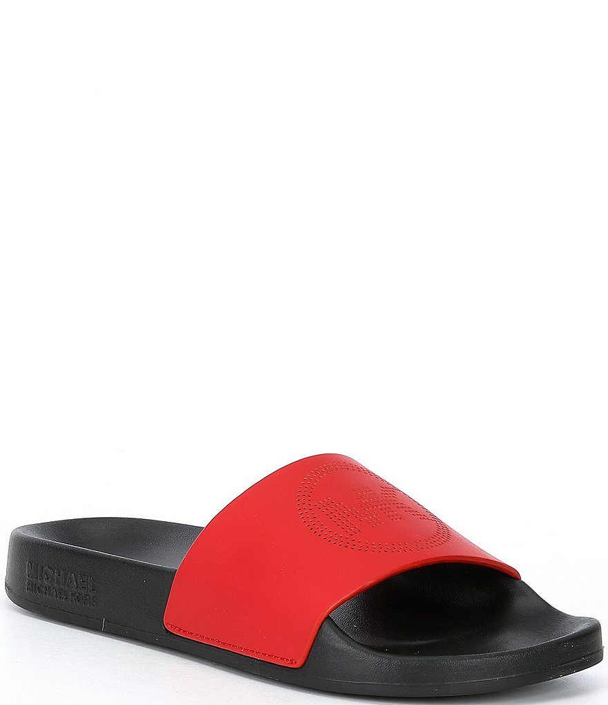 MICHAEL Michael Kors Gilmore Leather Pool Slides