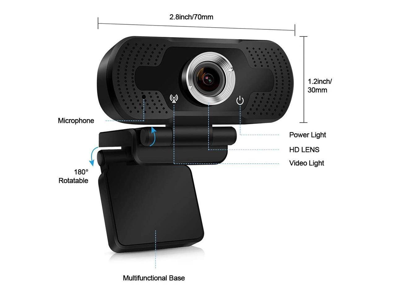 Webcam Camera, 1080P Full HD Webcam,Computer Laptop Camera for Conference and Video Call, Pro Stream Webcam with Plug and Play Video Calling