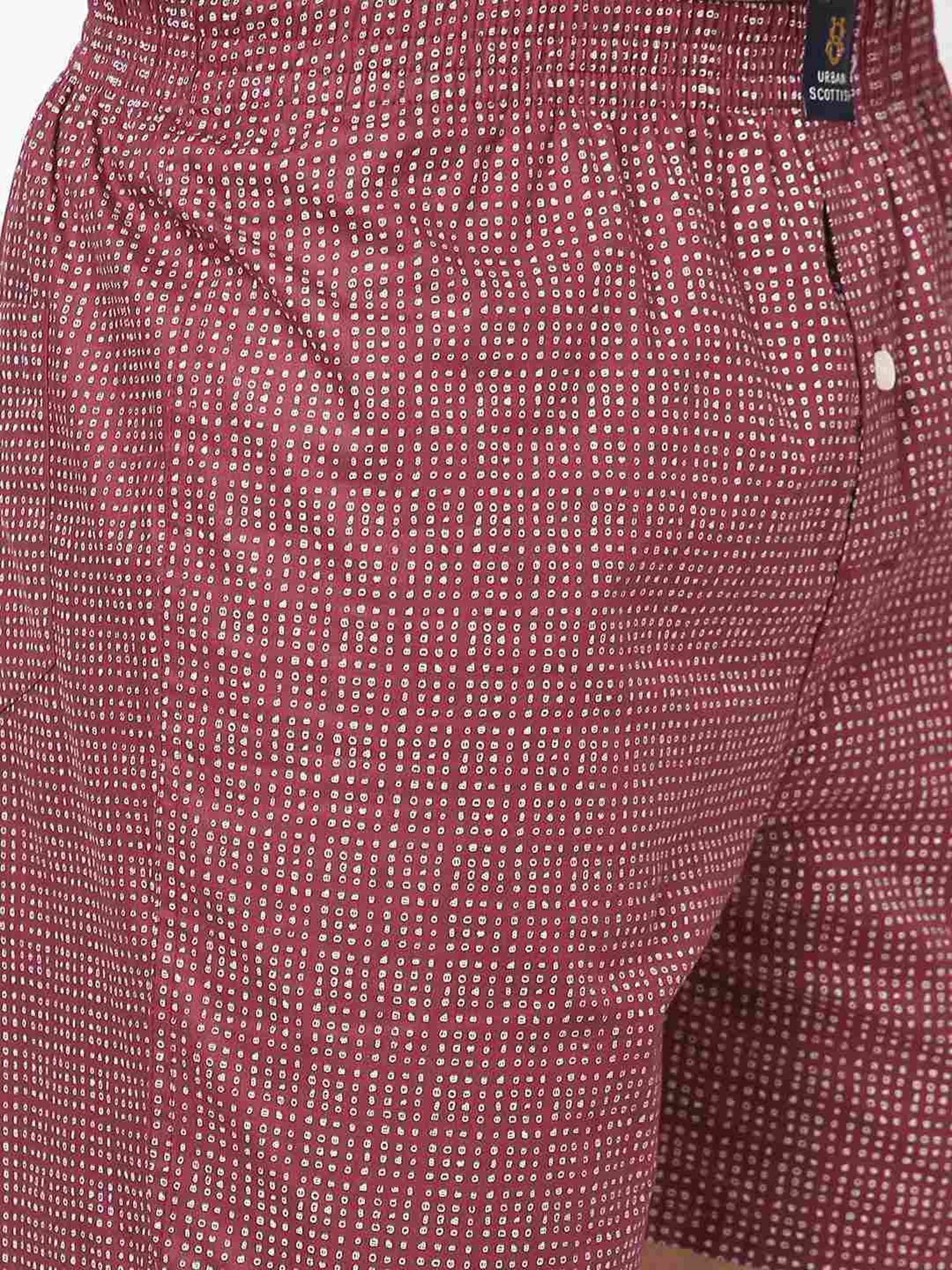 Urban Scottish Multicolored Regular Fit Printed Boxers - Pack Of 2