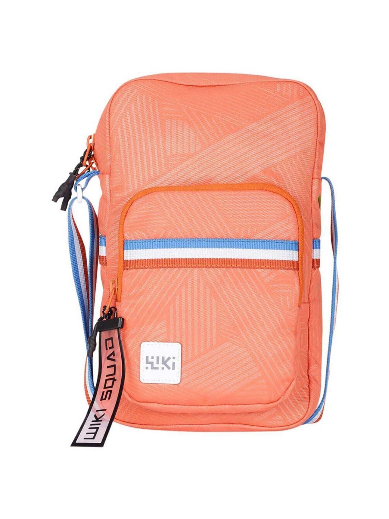 Wiki Orange Solid Medium Cross Body Bag