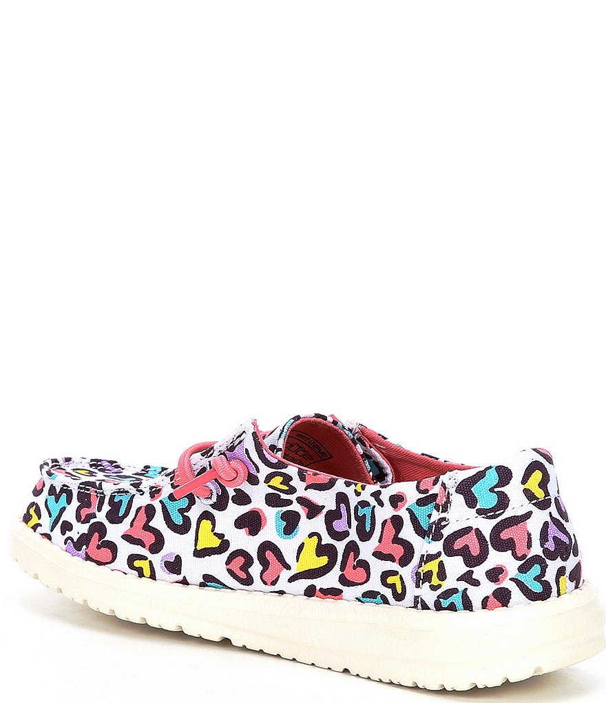Hey Dude Girls' Wendy Multi Leopard Washable Slip-Ons (Toddler)