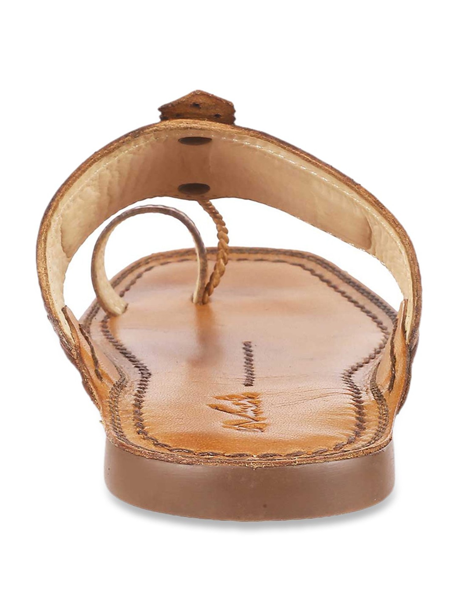 Da Vinchi by Metro Men's Tan Toe Ring Sandals