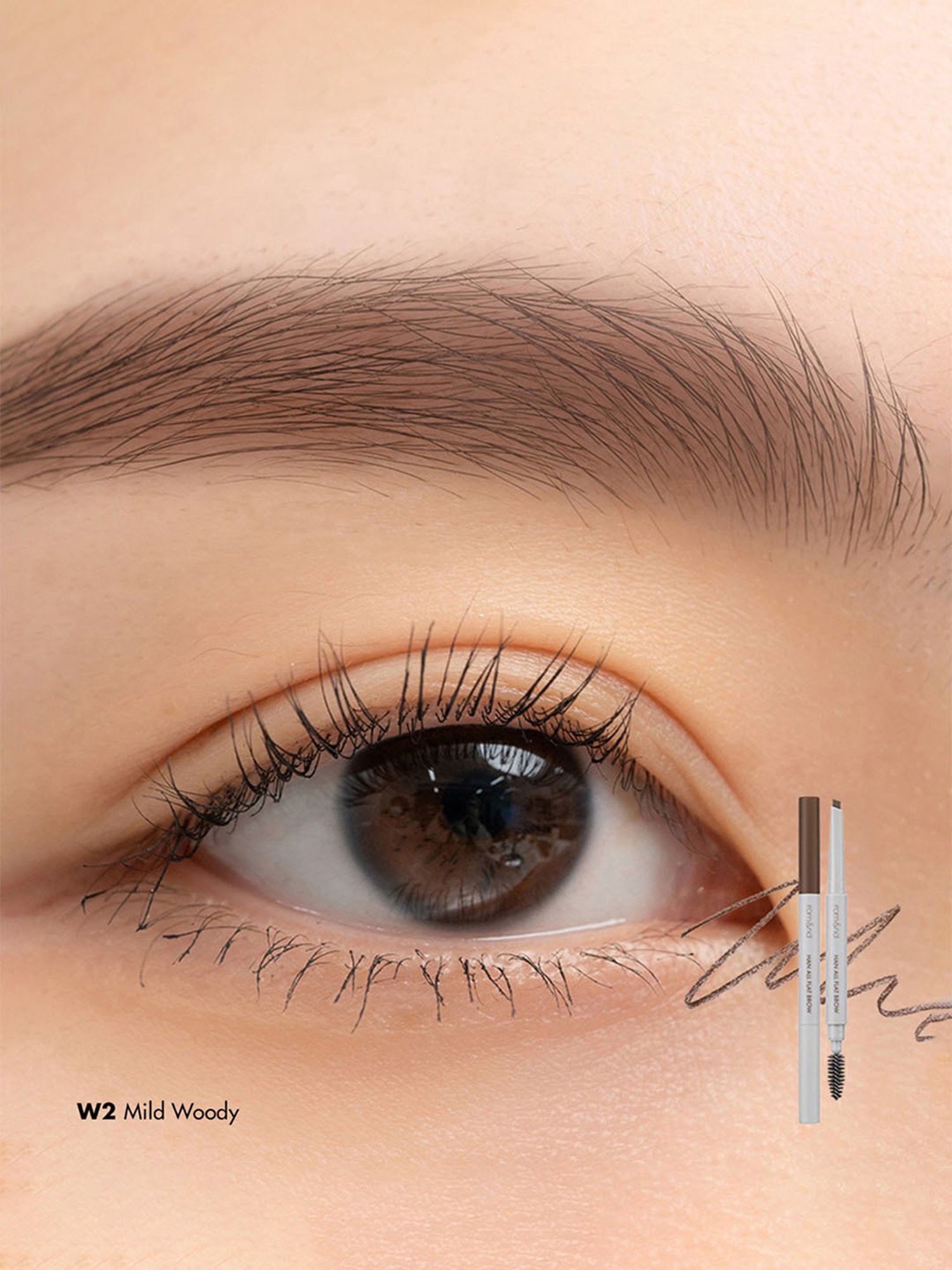 Rom&nd Han All Flat Brow W2 Mild Woody - 0.17 gm