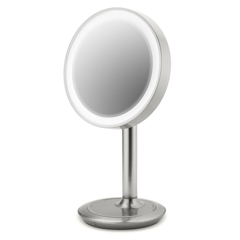 iHome 9" LUX POWER Lighted LED Vanity Makeup Mirror with  Bluetooth Audio