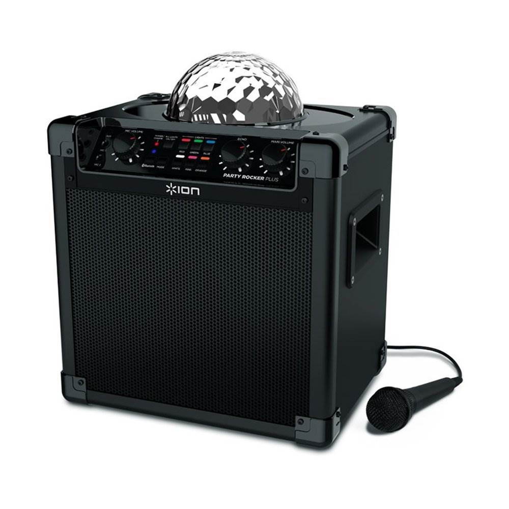 Ion Audio Party Rocker Plus Bluetooth Karaoke Speaker with Lights (2 Pack)