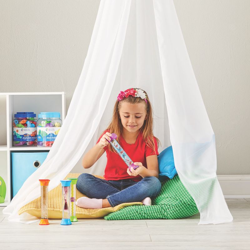 hand2mind Sensory Fidget Tubes, Mesmerizing Liquid Motion Sensory Bottles