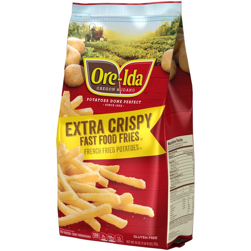 Ore-Ida Extra Crispy Frozen Fast Food Fries - 26oz