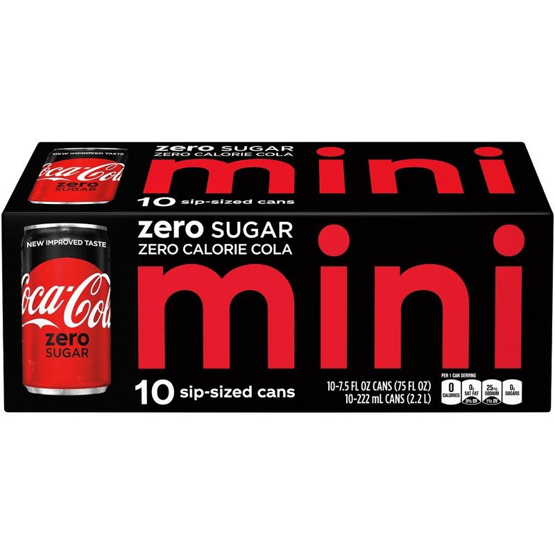 Coca-Cola Zero Sugar - 10pk/7.5 fl oz Mini-Cans