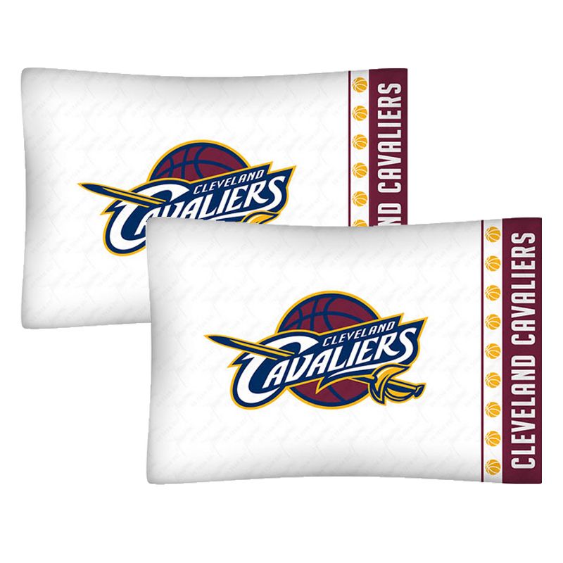 Set of 2 NBA Pillowcases Basketball Team Logo Bedding Pillow Covers - Cleveland Cavaliers..